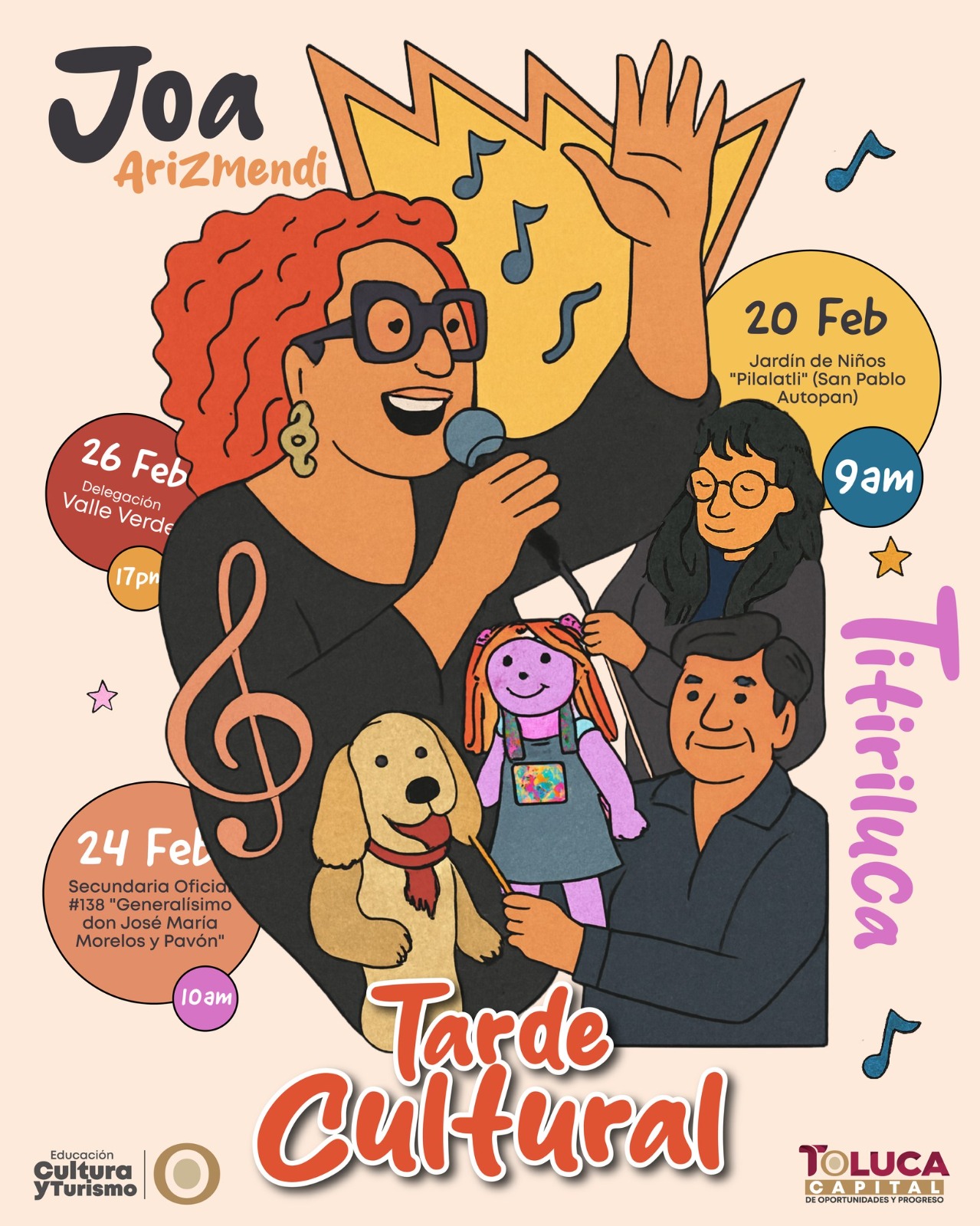 Son las Tardes Culturales un remanso de música y arte popular para las delegaciones de Toluca