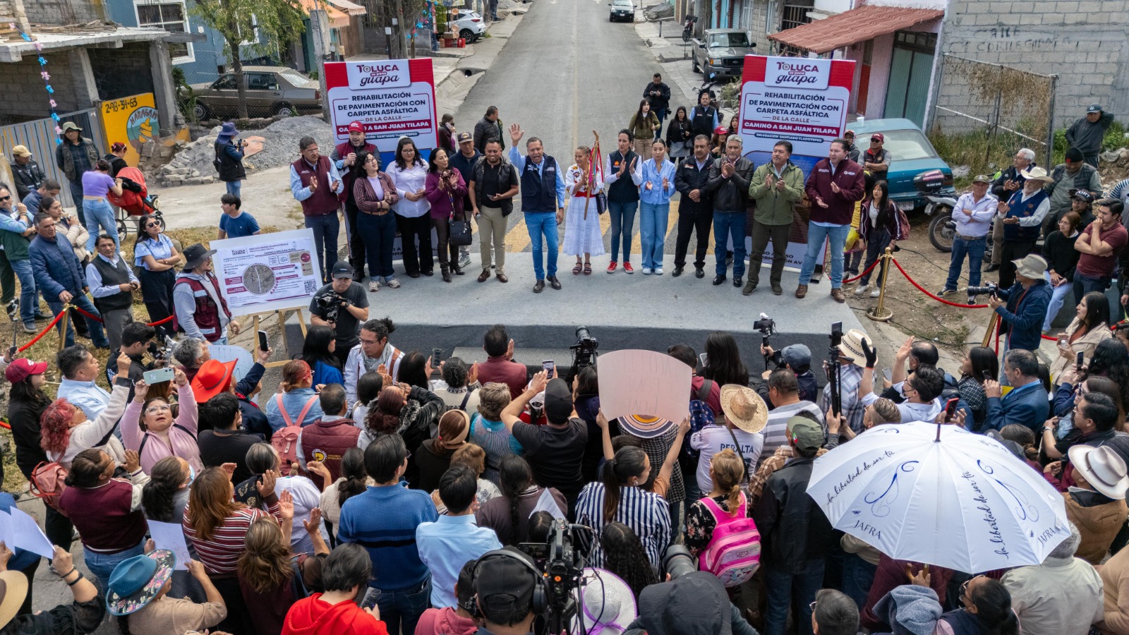 Fortalece Ricardo Moreno conectividad de la zona sur con la nueva calle Camino a San Juan Tilapa