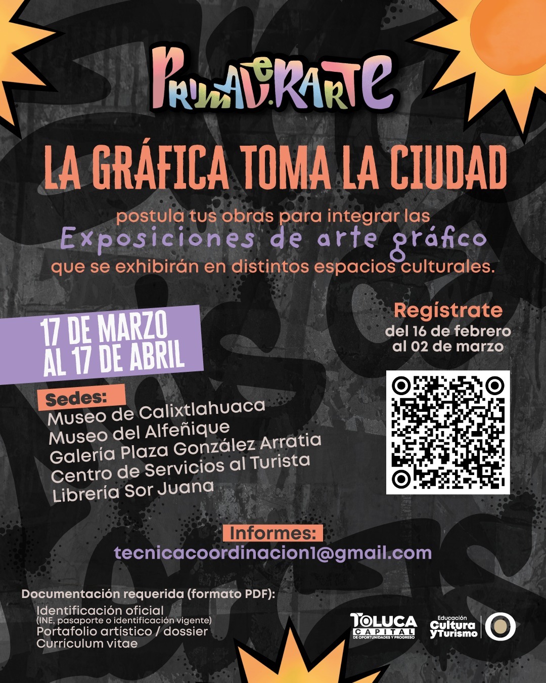 Abre PrimaverArte convocatoria para artistas gráficos