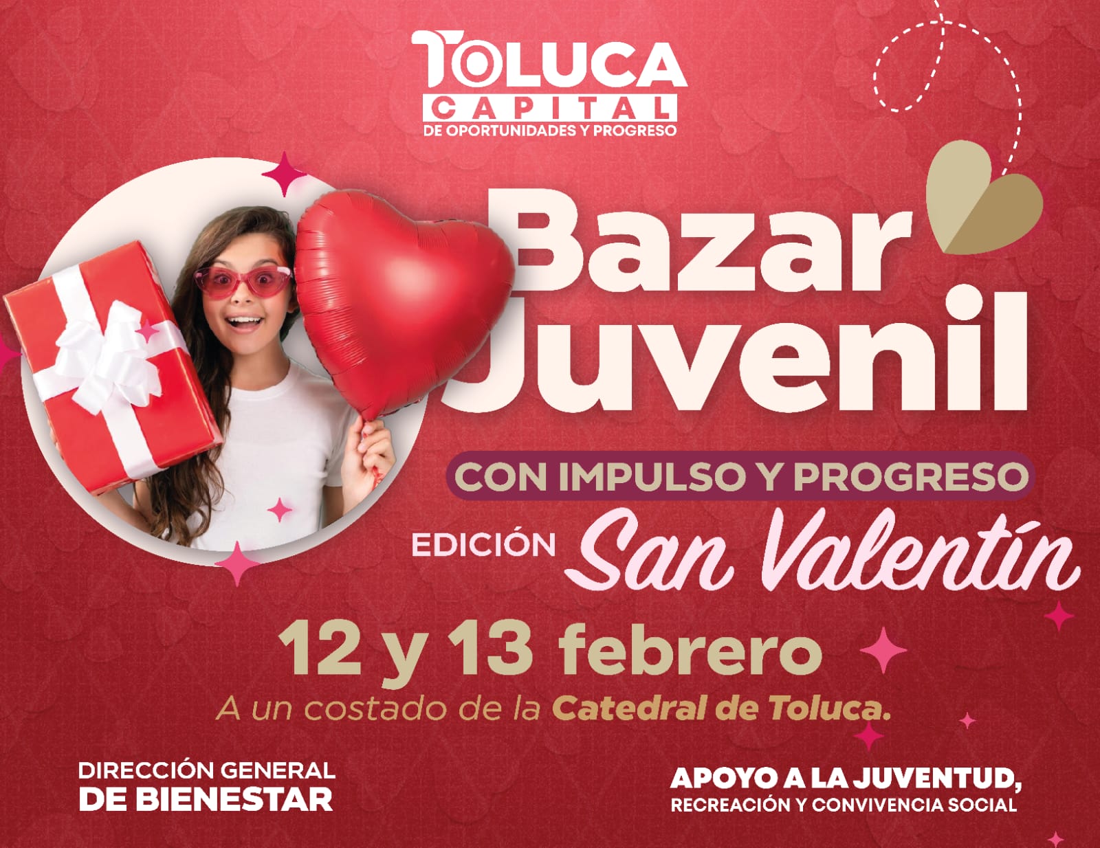 ¡Vamos al bazar juvenil por San Valentín en Toluca para apoyar el talento local!