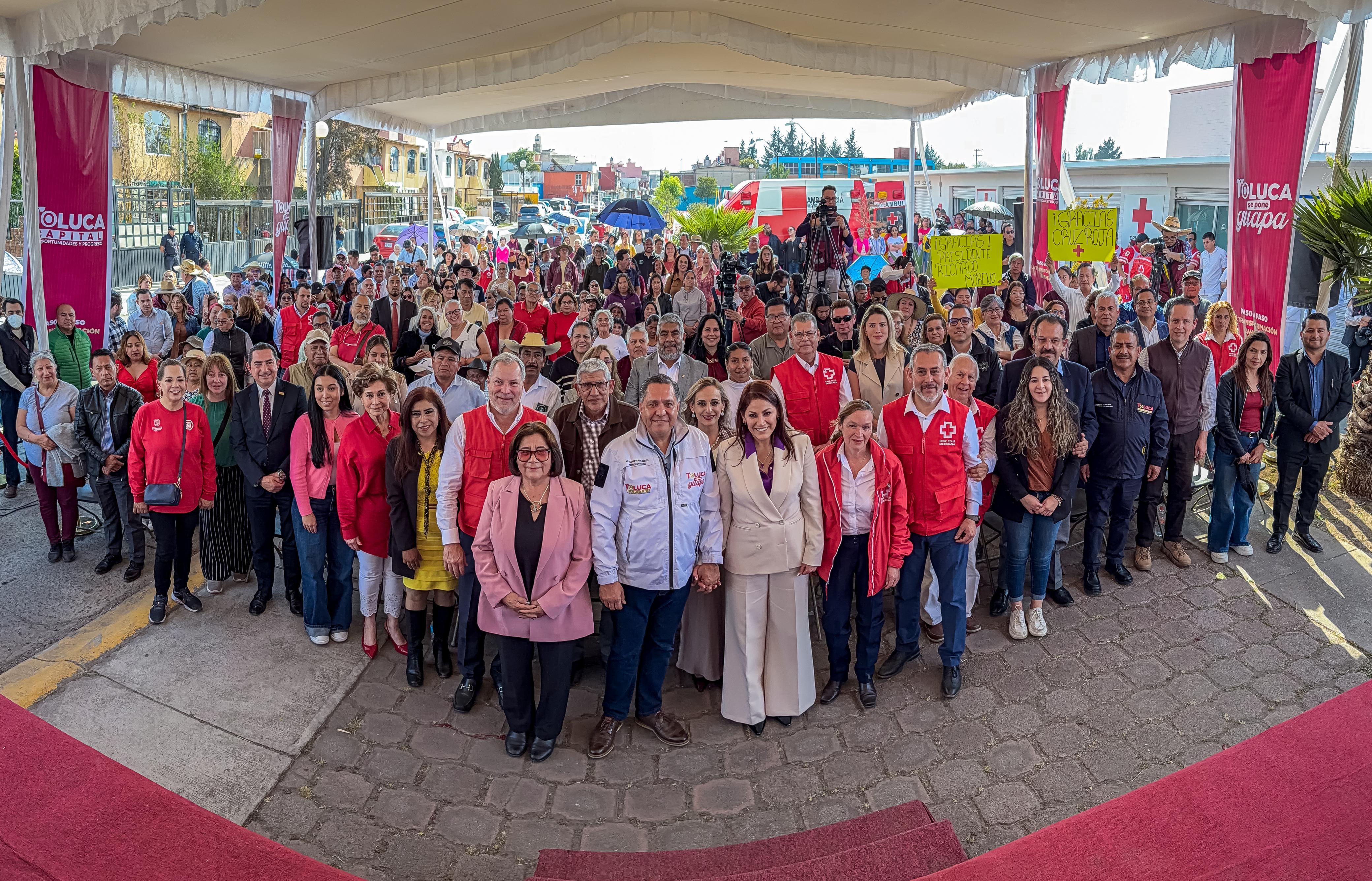 Inauguran Gobierno municipal y Cruz Roja Mexicana Delegación Toluca puesto de socorro en Los Sauces
