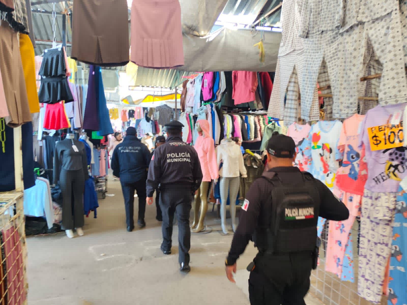 Mantienen vigilancia en mercado Aviación – Autopan, uno de los centros comerciales más concurridos