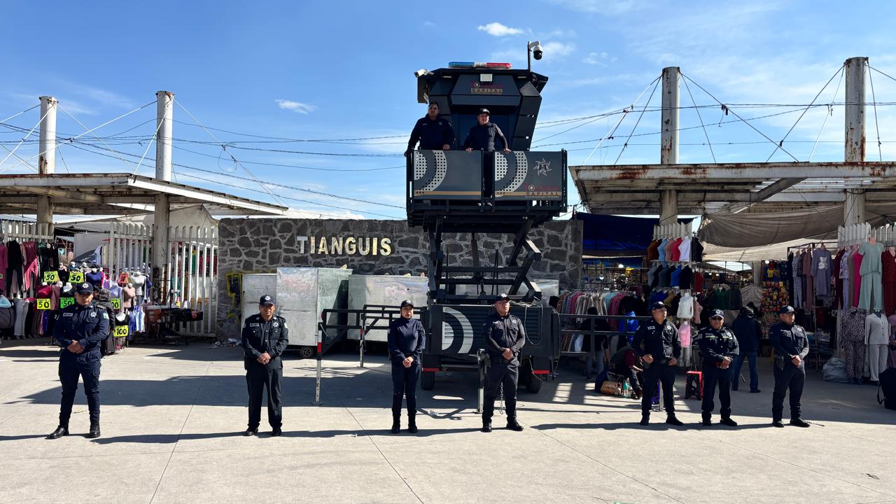 Se implementa operativo en mercado Aviación Autopan con 150 elementos de seguridad y vialidad