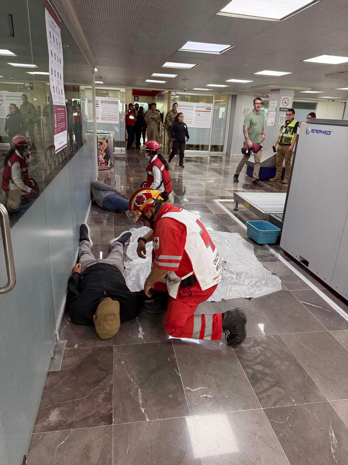 Realiza Gobierno municipal simulacro radiológico en Aeropuerto Internacional de Toluca