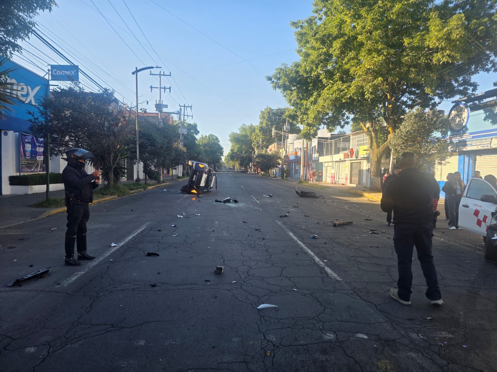 Atiende Seguridad y Protección percance vial en Francisco Murguía