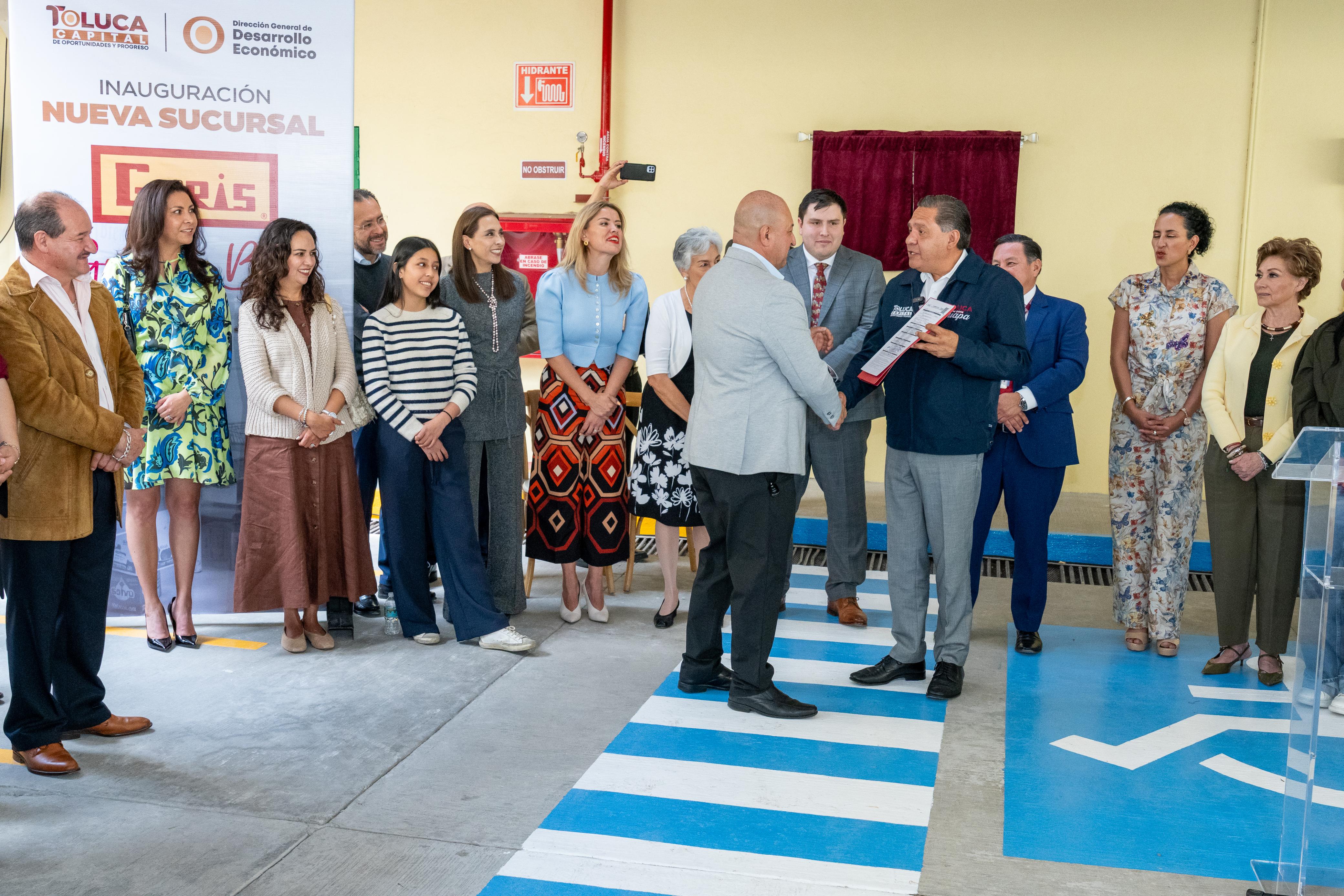 Nueva sucursal Garis en Toluca fortalece desarrollo económico del municipio: Ricardo Moreno