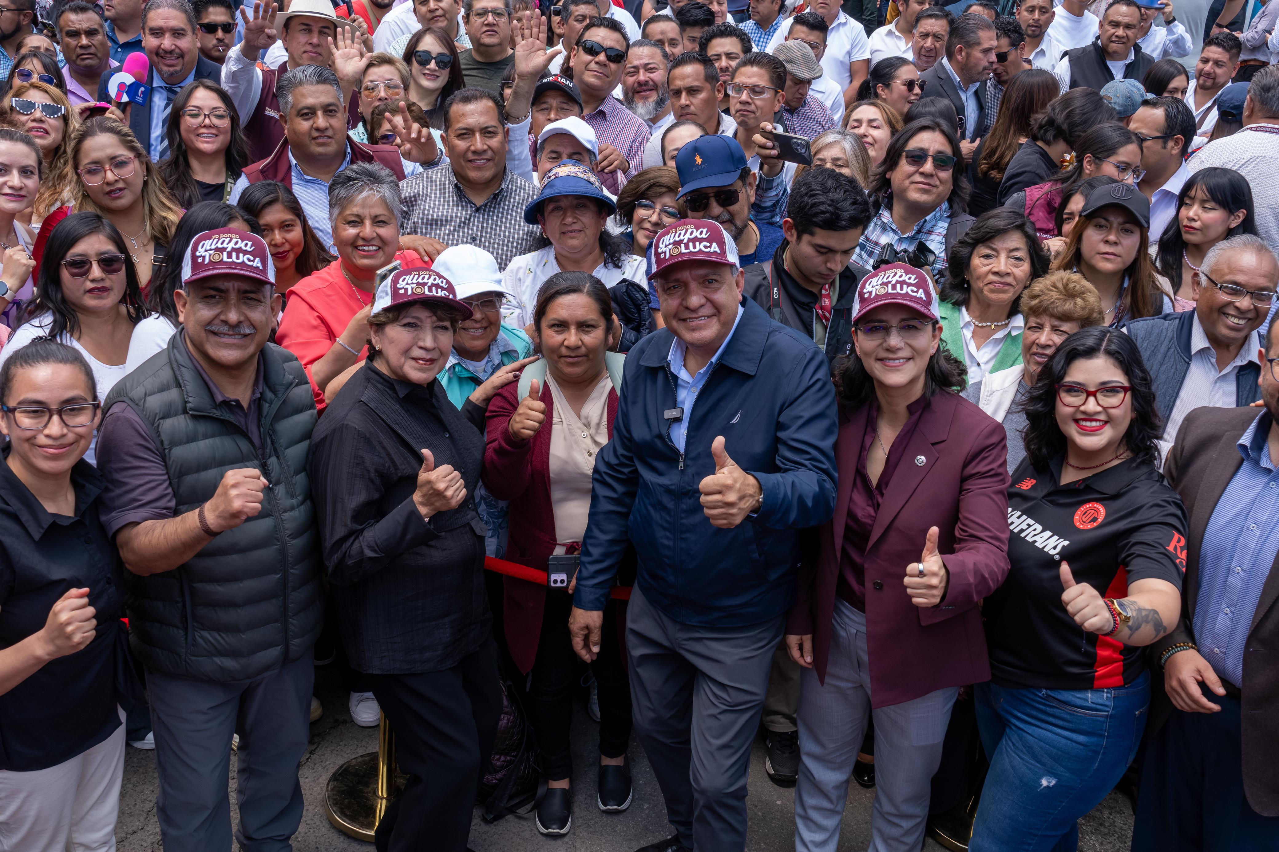 a0ce9e38-5d86-4382-800d-aab86be9aa29 Gobernadora Delfina Gómez y alcalde Ricardo Moreno dan banderazo de arranque a pavimentación intensiva en Gómez Farías