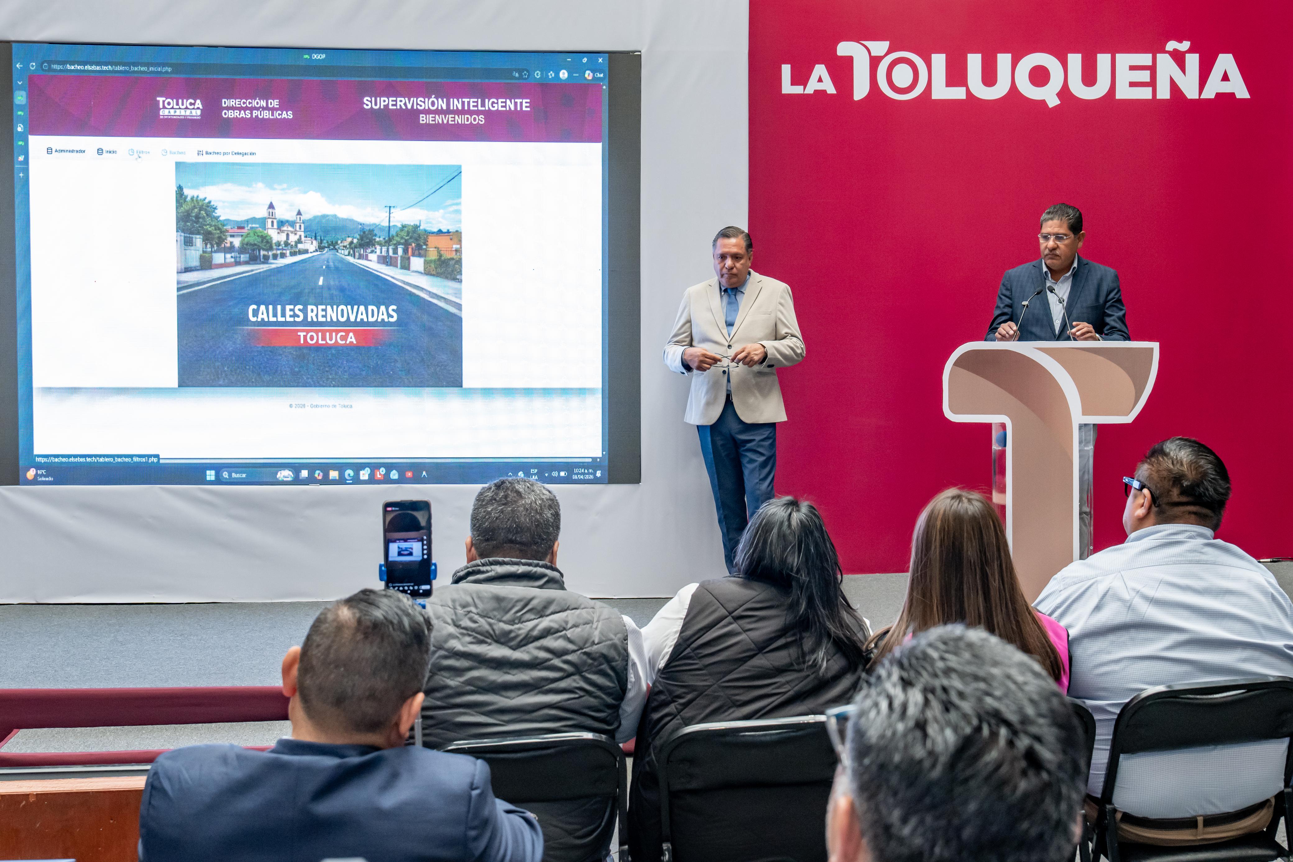 Registra pavimentación del Paseo Lombardo Toledano un avance del 50%: Ricardo Moreno