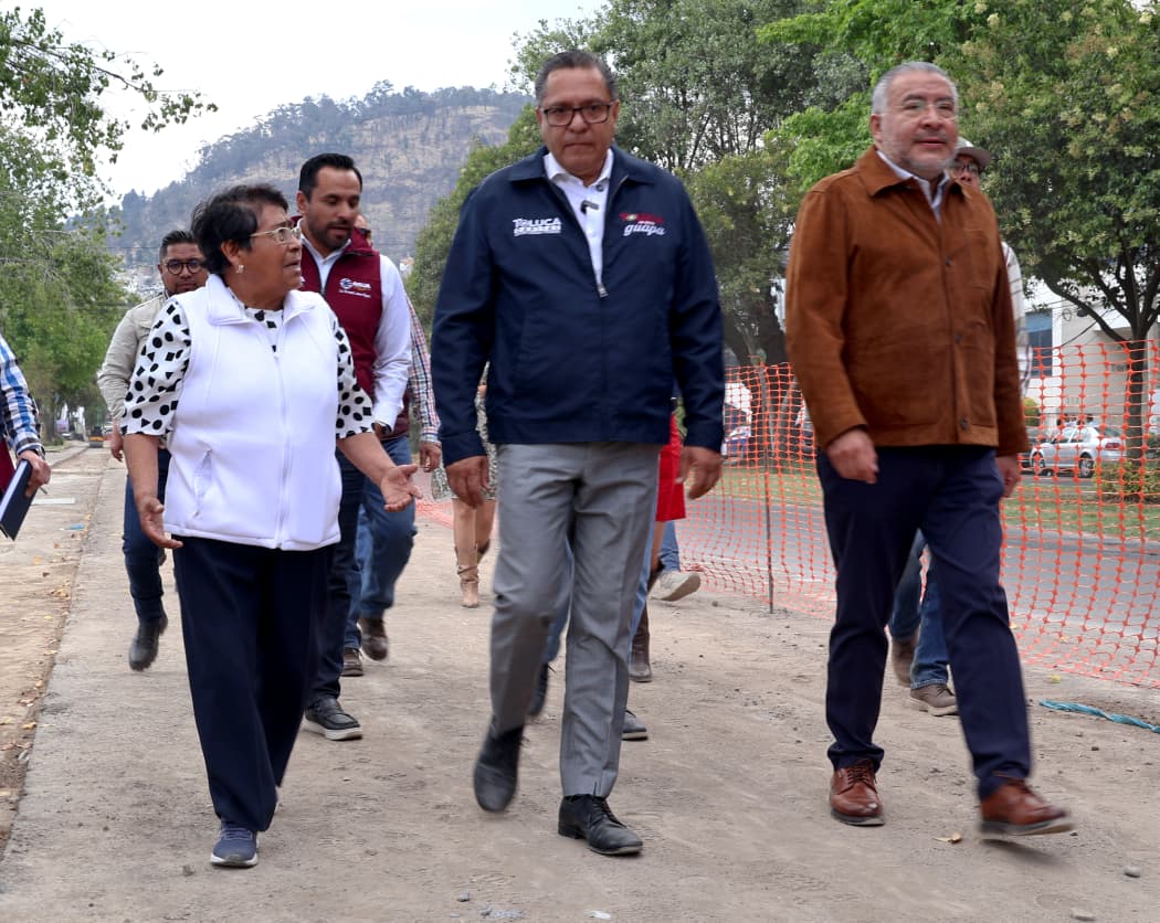 Supervisan Ricardo Moreno y Horacio Duarte obras del Colector Pluvial que buscan poner fin a inundaciones