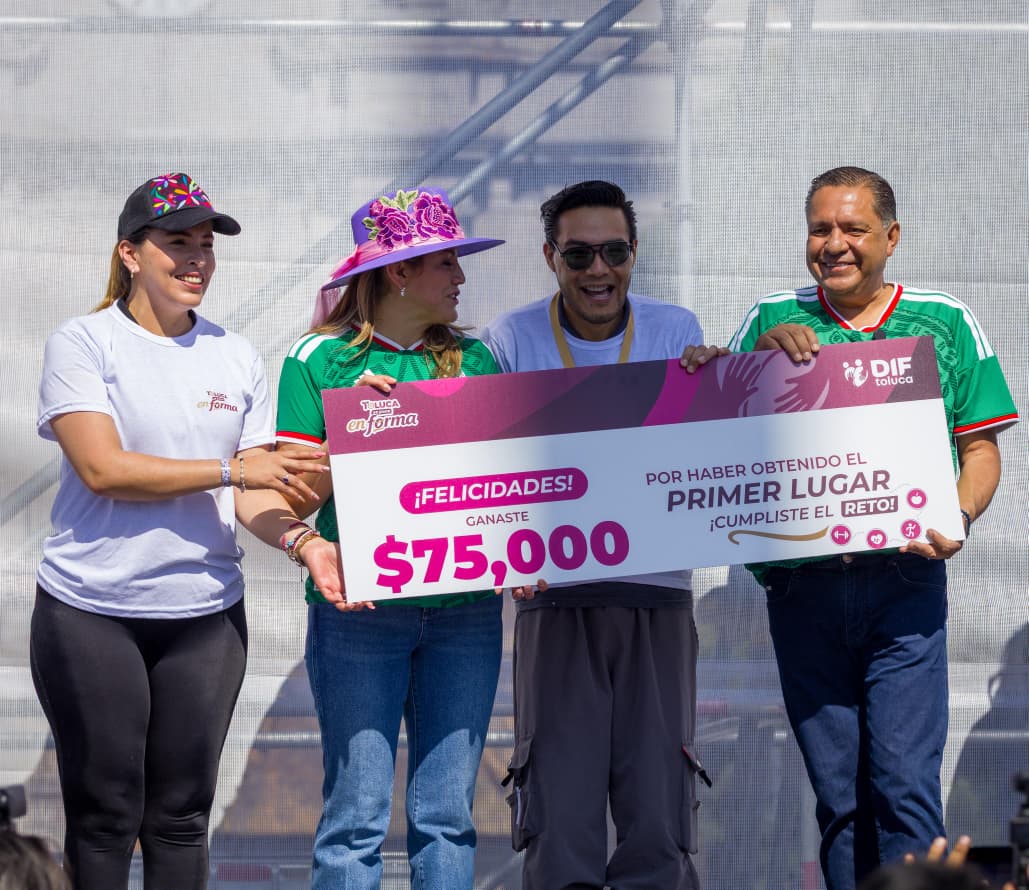Inspira Toluca a México al restar 15 toneladas de peso con un reto histórico de salud