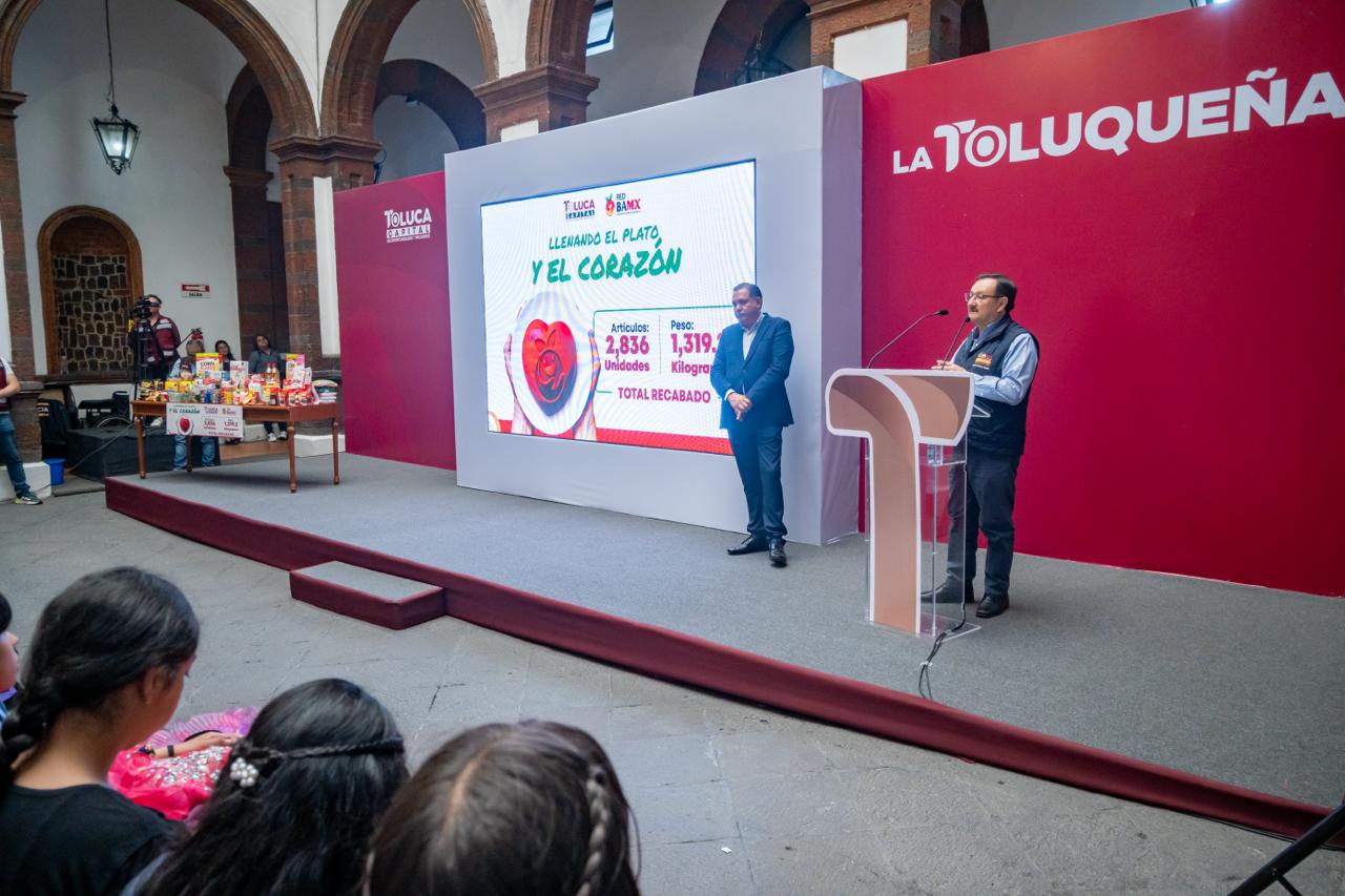 Llama Ricardo Moreno a colaborar con el Banco de Alimentos Cáritas del Estado de México