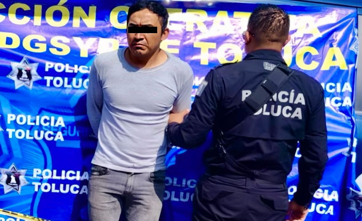 Captura Policía de Toluca a hombre por abuso sexual contra menor