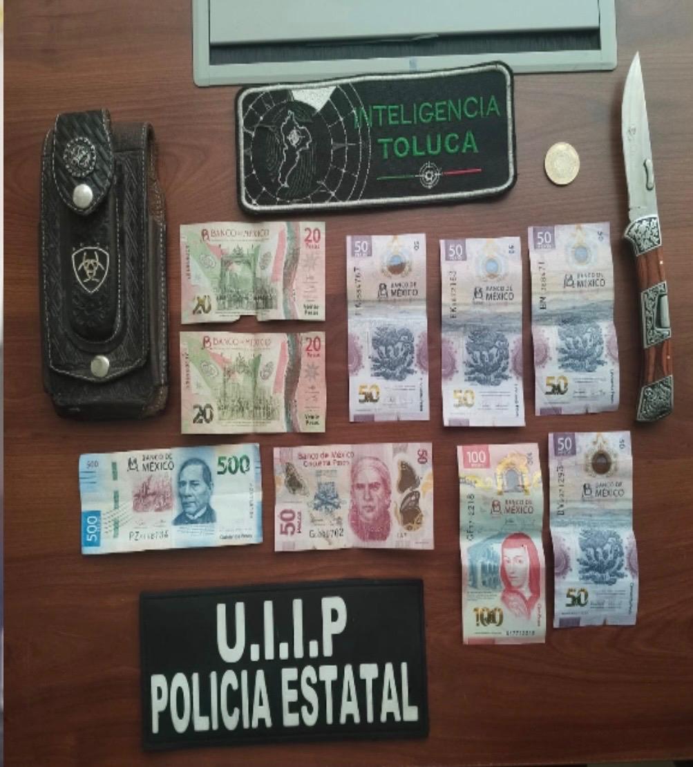 Detiene Policía de Toluca a sujetos que exigían dinero a comerciantes de Toluca