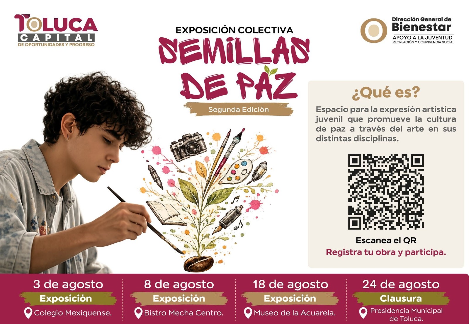 Con nueva edición de “Semillas de Paz”, impulsa Ricardo Moreno el talento artístico