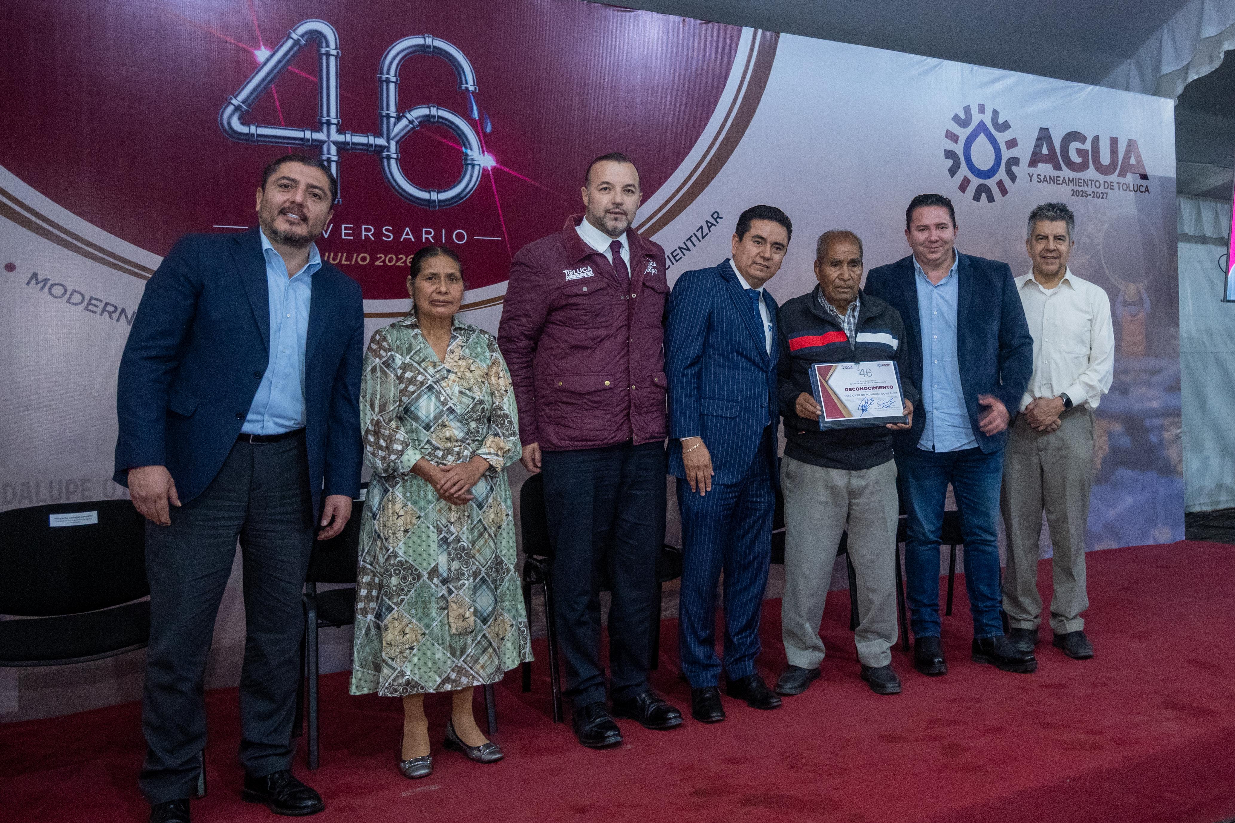 70590c6f-c976-47f0-b8ce-a79f9859b4fb Reconoce Gobierno municipal 46 años de servicio del Organismo Agua y Saneamiento de Toluca