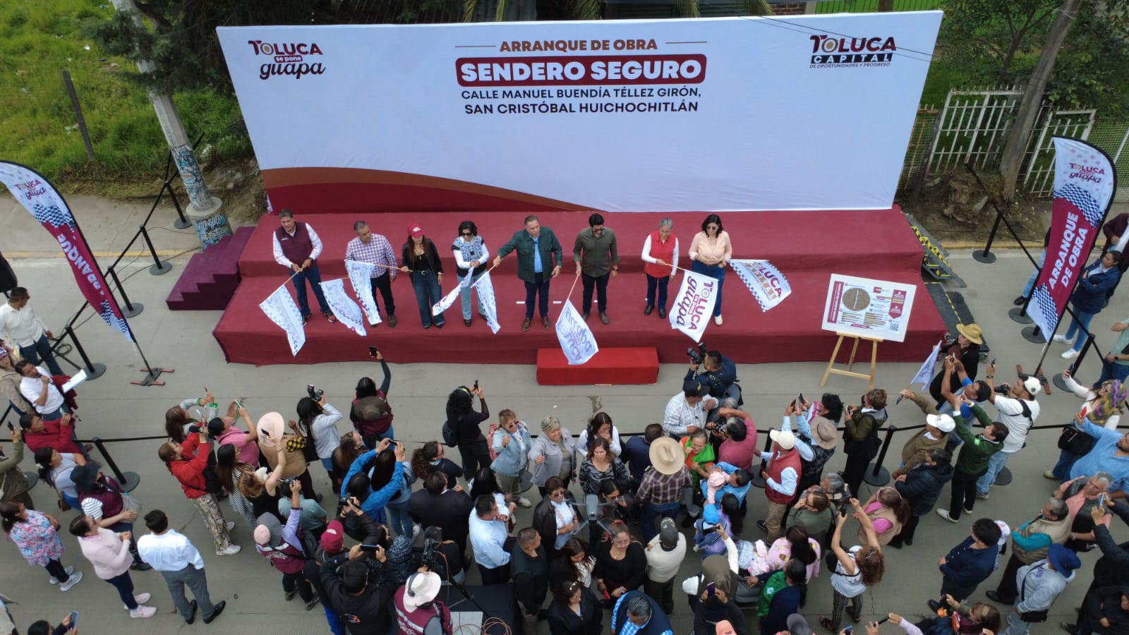 Empieza construcción de Sendero Seguro en beneficio de cerca de 89 mil habitantes de la zona norte
