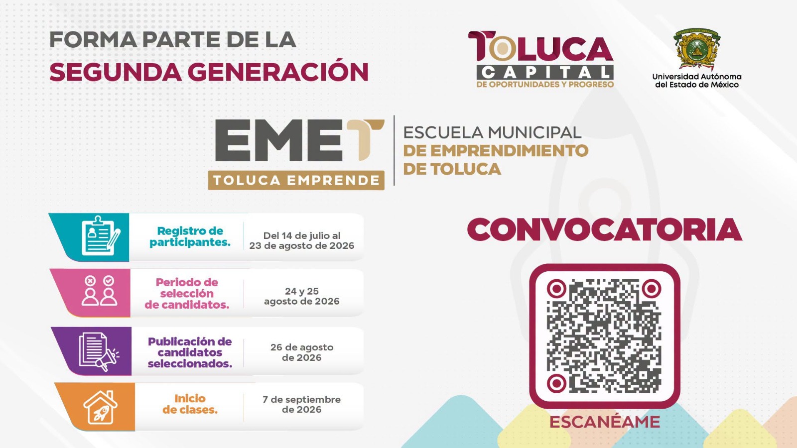 Invita Ricardo Moreno a formar parte de la segunda convocatoria de la EMET