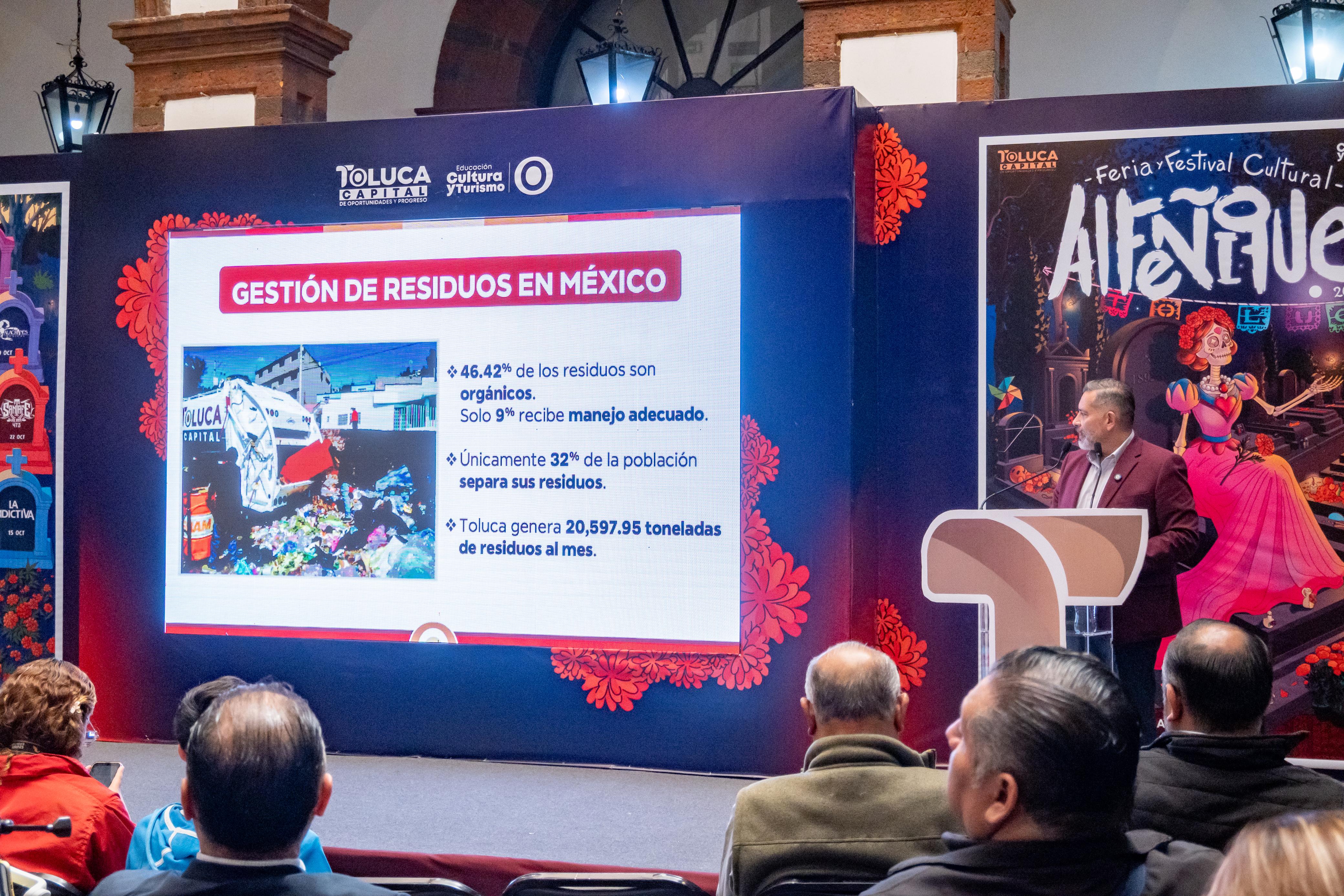Impulsa Ricardo Moreno separación de desechos para sentar bases de un modelo de sostenibilidad en Toluca