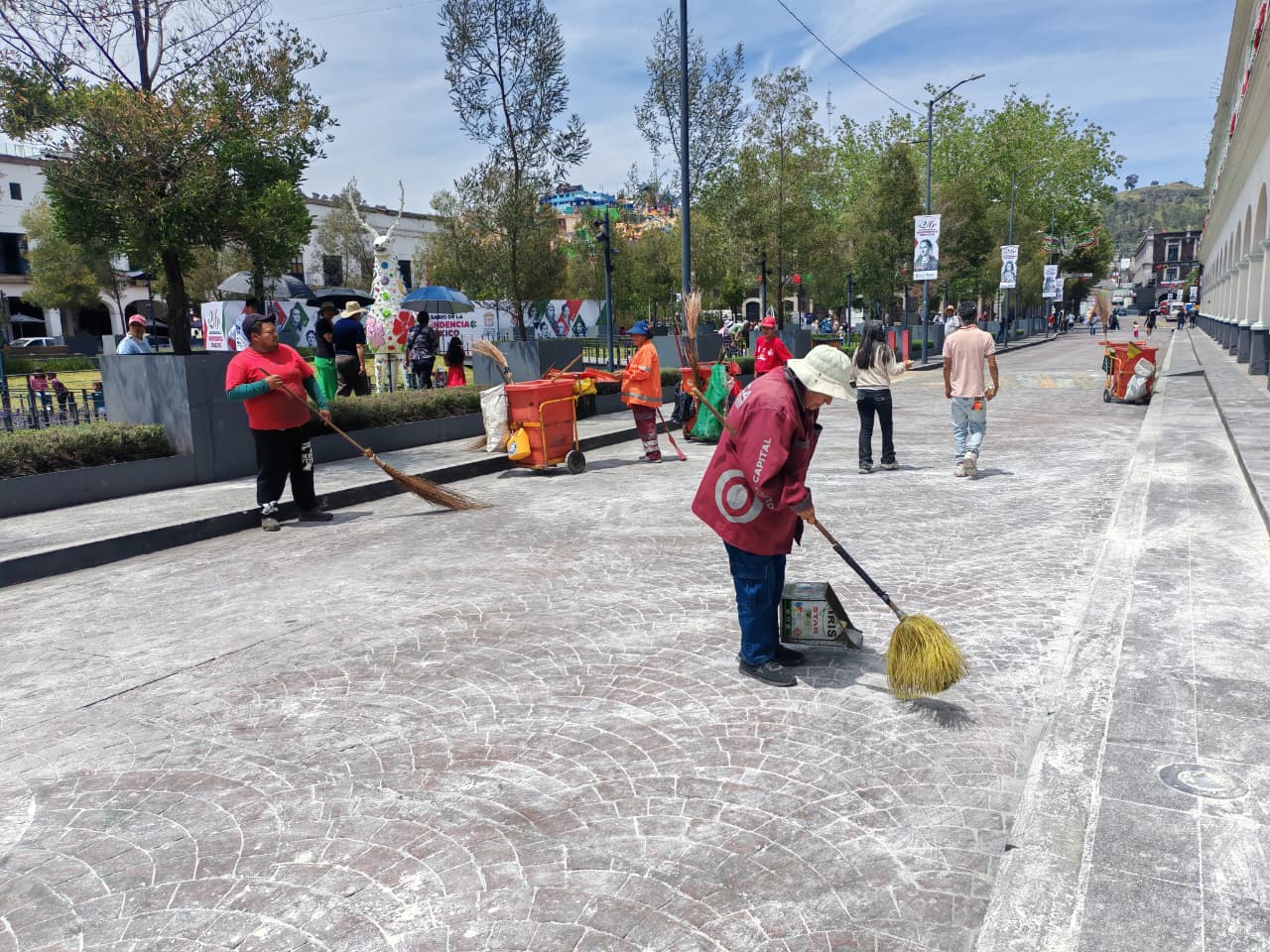 Mantiene Servicios Públicos limpia la ciudad y retiran 15 toneladas de basura en los festejos patrios