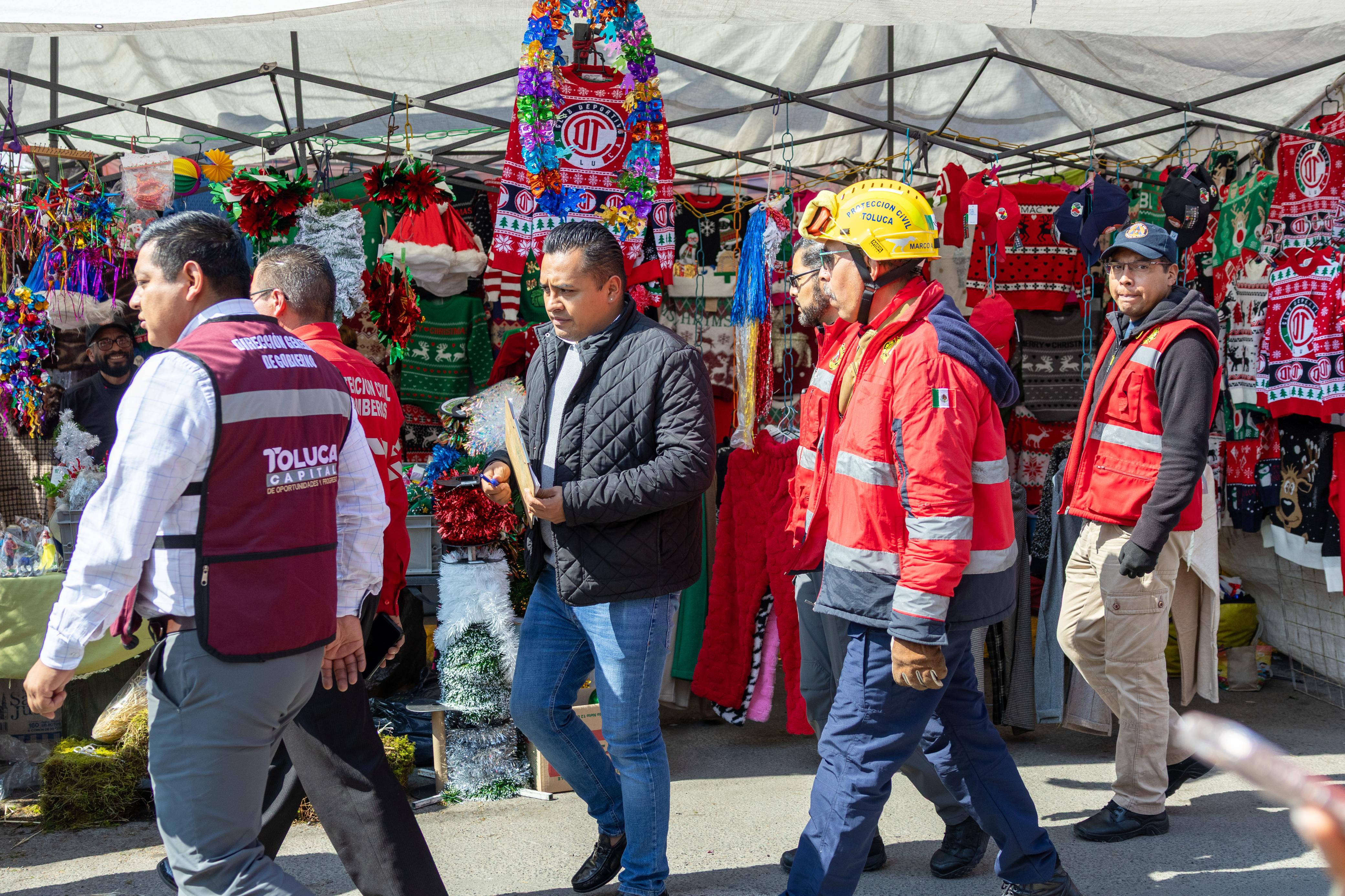 Refuerza Toluca operativo contra la venta ilegal de pirotecnia y vigilancia de artificios permitidos
