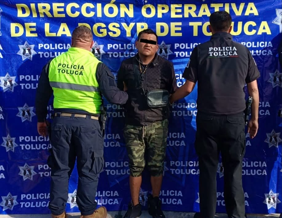 86a837a2-db4d-4ec8-88b2-f155add1b42e No hay impunidad en Toluca, detiene Policía Municipal a un sujeto con cinco ingresos al penal: Ricardo Moreno