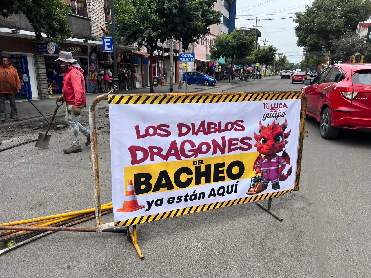 Llama Gobierno de Toluca a tomar vías alternas por obras de bacheo y rehabilitación en avenidas