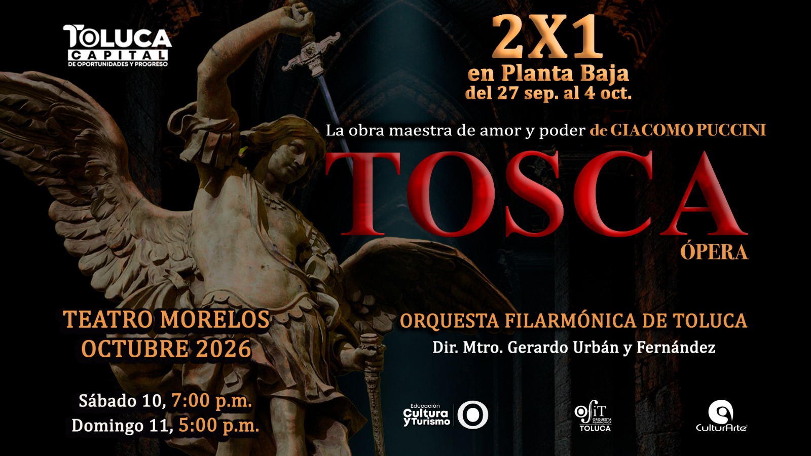 Se prepara Toluca para vivir la pasión y el drama de “Tosca” de Puccini