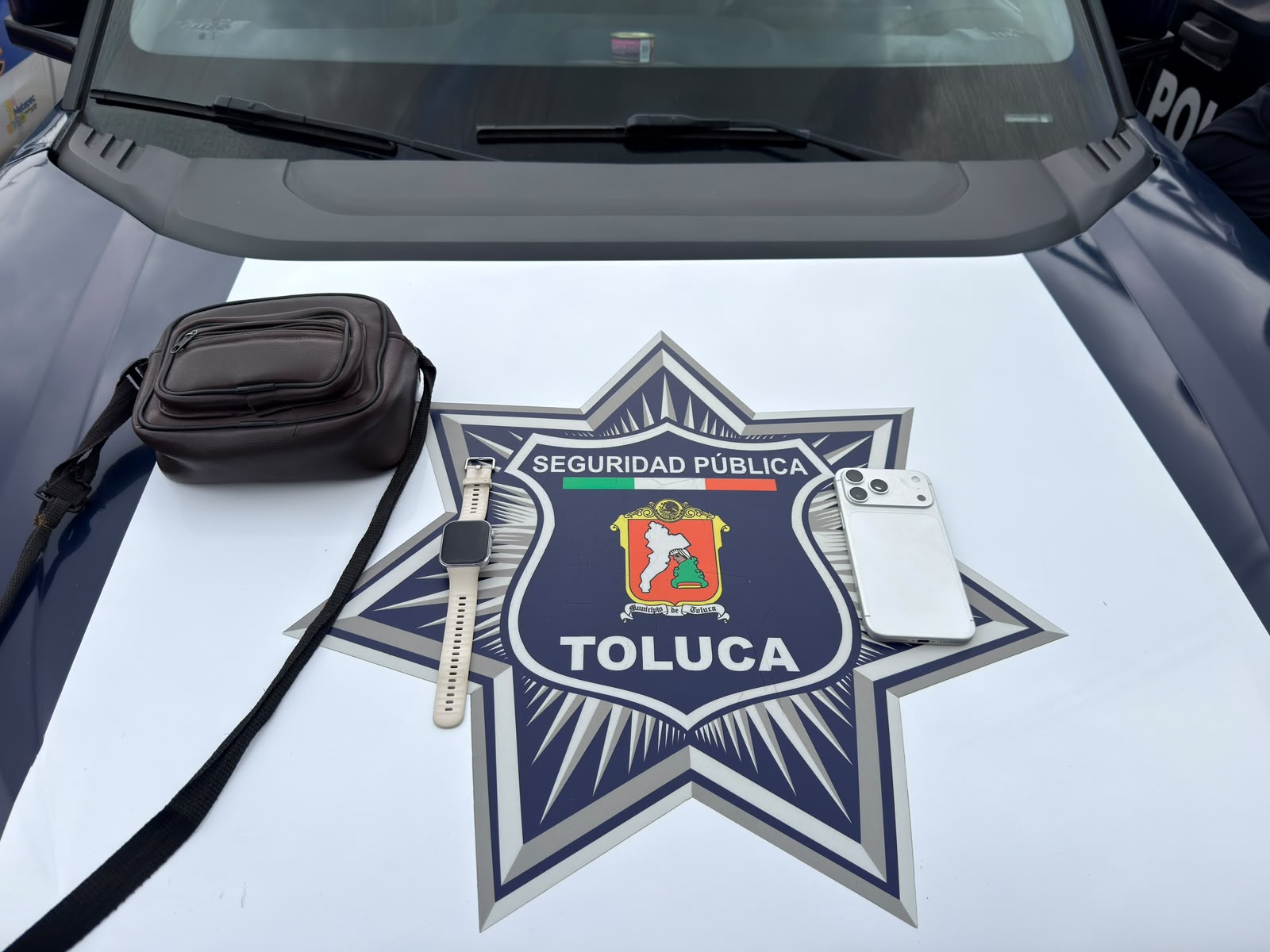 Captura Policía de Toluca a dos motorratones luego de una persecución en San Mateo Otzacatipan