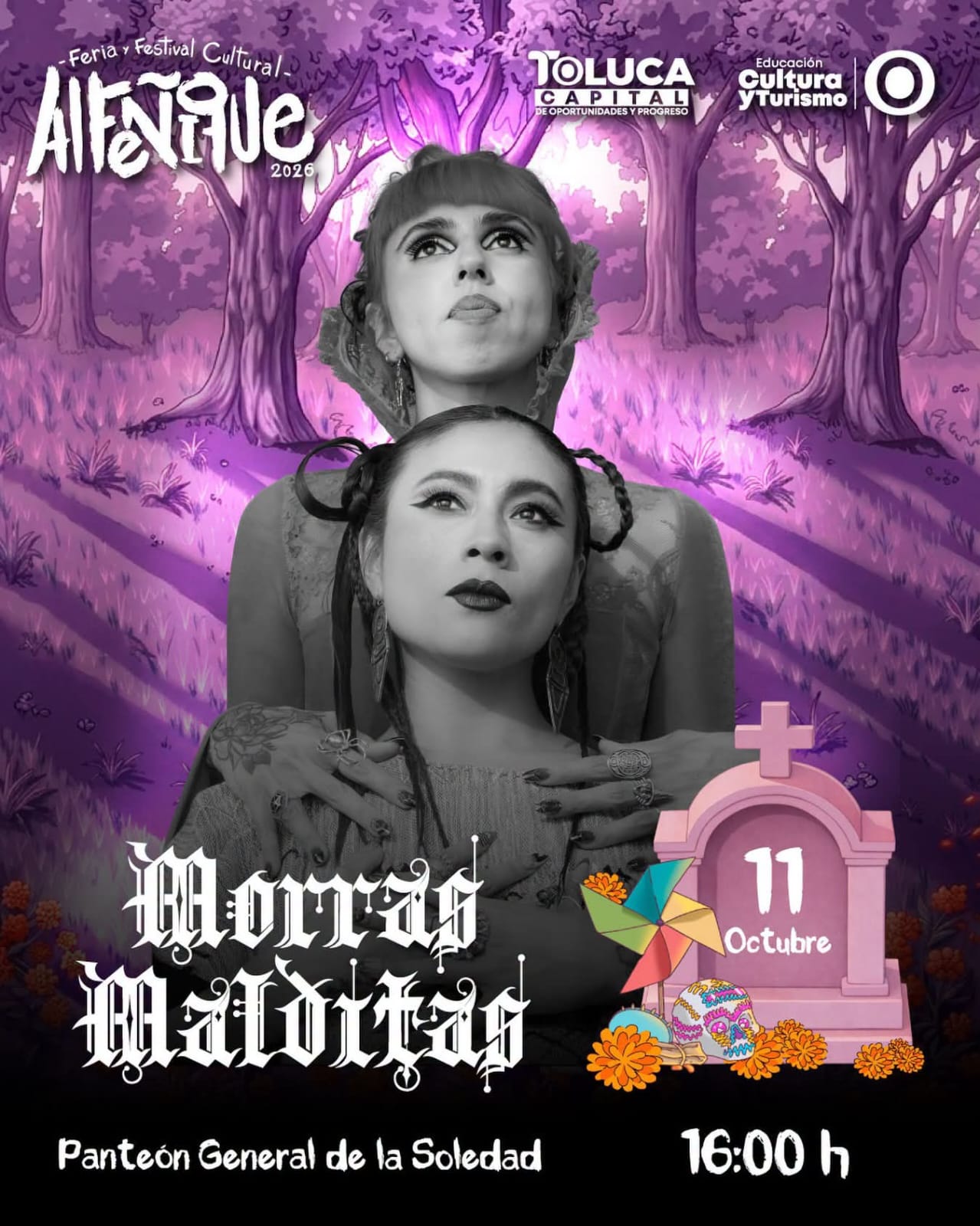 Se llena Toluca de música, calaveritas y mucho alfeñique este fin de semana