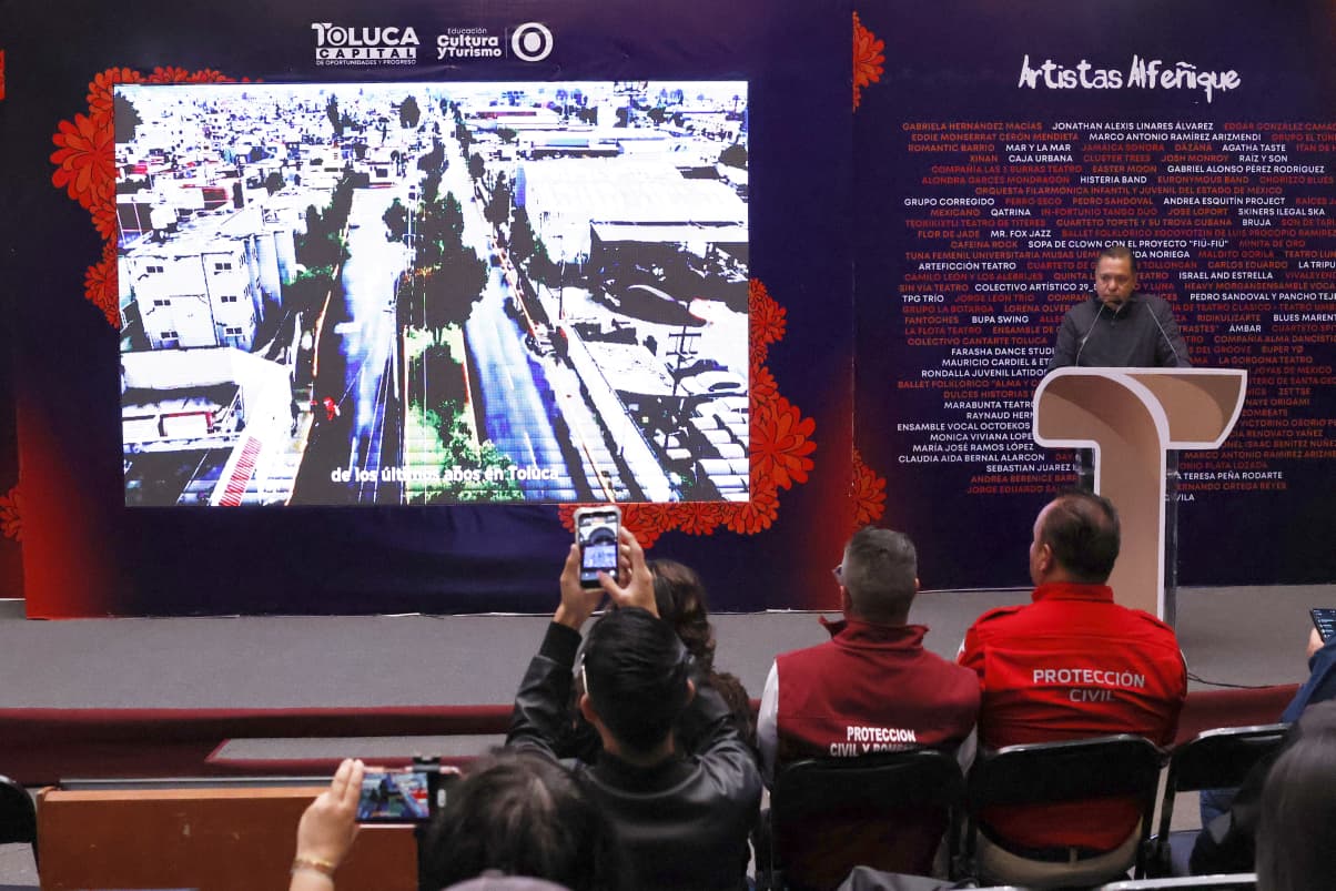 Avanza Diablo Dragón en Santa Ana Tlapaltitlán, y se refuerzan las obras viales en Toluca: Ricardo Moreno